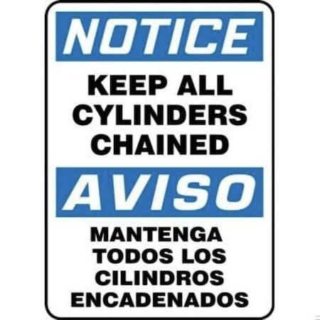 Accuform BILINGUAL OSHA NOTICE Safety Sign KEEP SBMCPG825VA